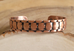 Pure Copper Magnetic Bracelet – Heavy 44 gr Copper Large Arthritis Therapy Cuff