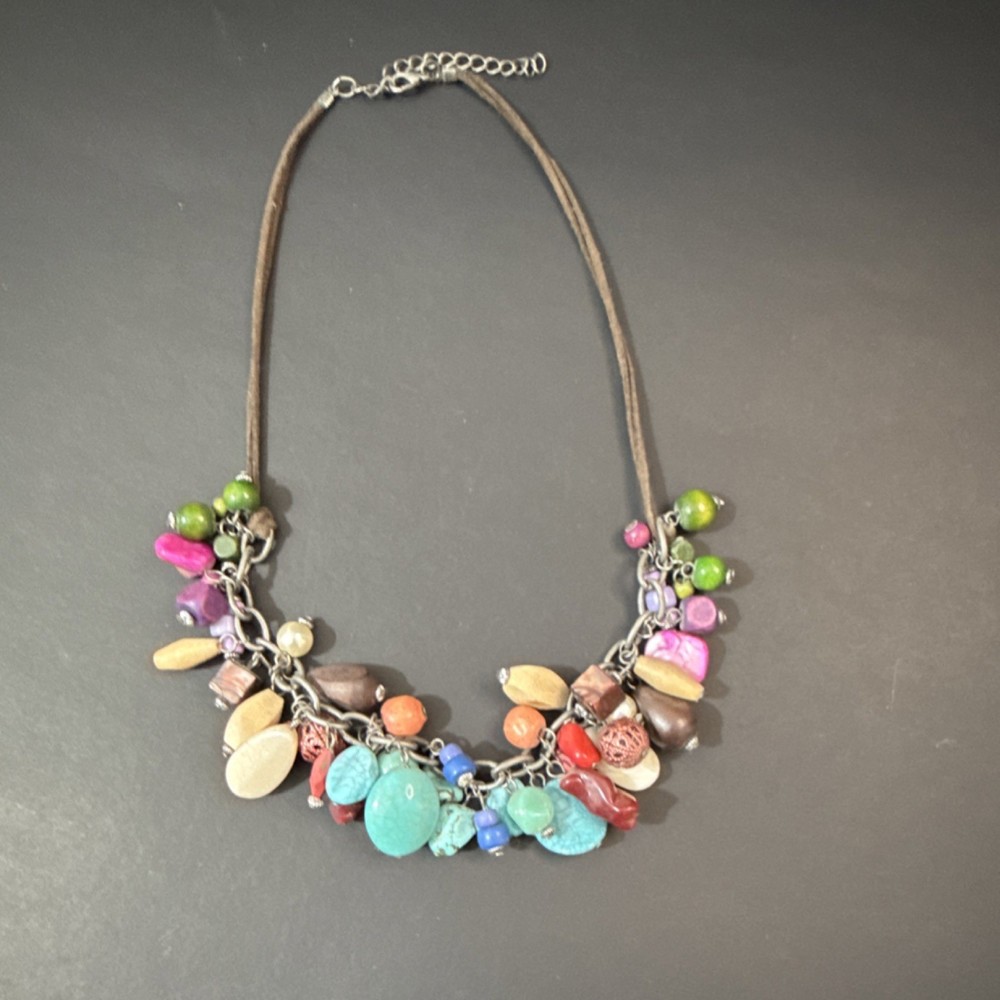 Handcrafted Multicolor Beaded Statement Bohemian Necklace