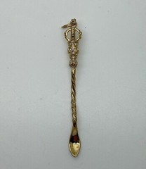 Silver or Gold Party Spoon Pendant, Burning Man, Coca