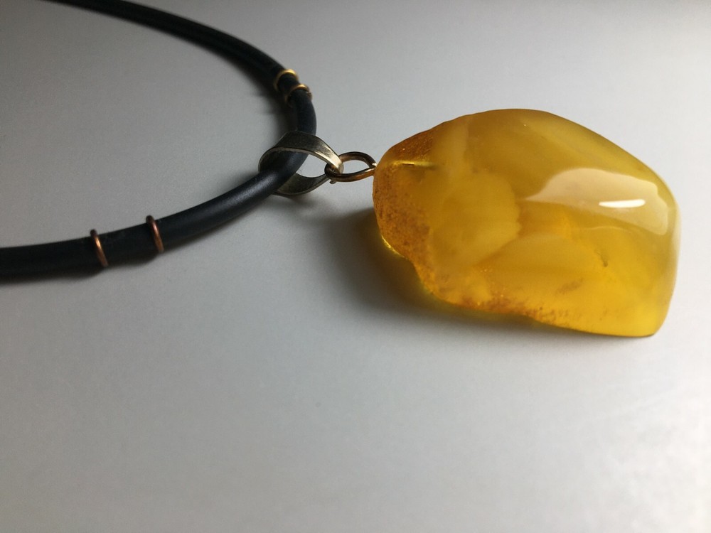 Natural Baltic Amber Pendant Natural stone Female
