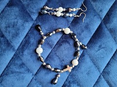 Handmade Jewelry Bracelet and Earrings Set by North Star Jewelry and More