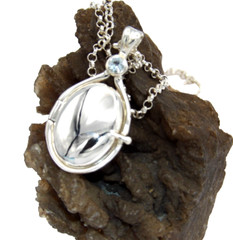 Hand Made inUSA H2O Handcrafted SOLID925 Sterling Silver Natural Blue Aquamarine