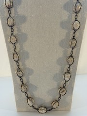 Vintage Mexican Sterling Silver CJC Wire Wrapped Jasper Necklace 140g Artisan 37