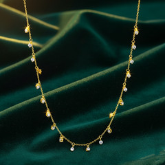 6 Ct DiamondS Chain Necklace- Amazing Sparkle-Certified-FREE DIAMOND STUDS