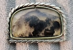 Statement Handmade Pendant Statement Signed LVL Stainless Steel Agate 24.5 Grams