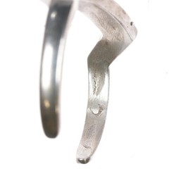 6.5″ Vintage Native American sterling silver turquoise channel inlay cuff brace