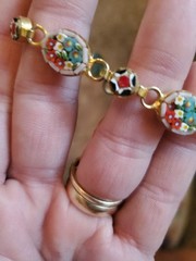 Vintage Italian Hand Made Micro Mosiac Braclet