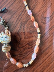Beauty By Nature Handmade Natural Stone Jewelry Glasses Cats Chain Carnelian