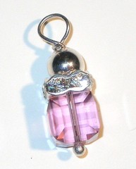 MOTHER’S PENDANT Swarovski Crystal Elements 8mm Cube FAMILY BIRTHSTONE PENDANT
