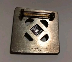 Brooch Sweden VTG Viking Pewter Pin Silver Roland Landerholm Scandinavian TENN