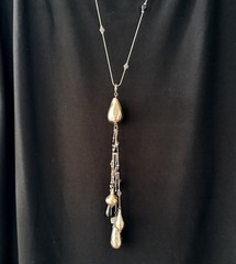 Artisan‑Style Long Beaded Tassel Necklace – Mixed Materials, Boutique Piece Boho