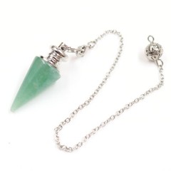 Natural Crystal Quartz Gemstone Point Dowsing Pendulum Scrying Dowser Healing