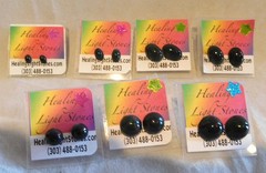 Handcrafted Sterling Bloodstone Cabochon Stud Earrings by Healing Light Stones