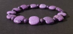 Stichtite Natural Gemstone Bracelet Handmade Stretch Beaded 10mm – 6 3/4″