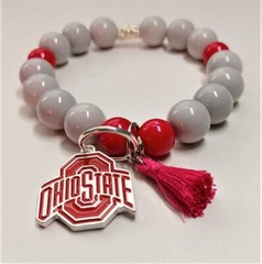 Ohio Beaded Bracelet – 7.5 inch Stretchy
