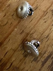 Vintage Handcrafted sterling silver and garnet Jhumka chandelier Earrings