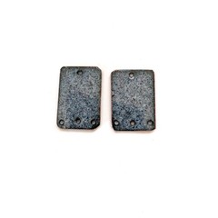 Enameled Copper Charms Pair Vintage Japanese Art (20321)
