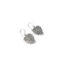 Silver Leaf Earrings, Filigree Silver Earrings, Nature Inspired Jewelry