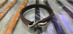 Genuine Leather Classic Hooked Bracelet 14 Pcs Wholesale