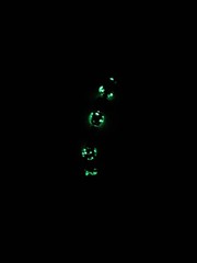 Handmade Halloween Oujia Planchette Beaded Bracelet Glow In The Dark Evil Eye