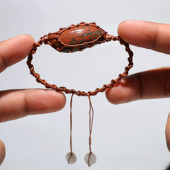 Orbicular Ocean Jasper Bracelet • Rooted Calm • Handwoven Artisan Gem Macramé