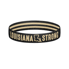 Reversible Louisiana Strong Wristband Bracelet Louisiana Bracelet