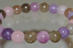 7.2″ 8mm Distinctive~Muti-Hue RAINBOW TOURMALINE Stretch Bracelet – E1337