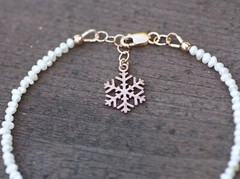 Natural Burma Sapphire Pearl Bracelet 14K Rose Gold Filled 5th 45th Anniversary