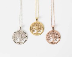 Tree of Life Necklace | Custom Family Birthstone Jewelry | Personalized Family N