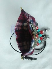 Women Boho Fabric Textile NECKLACE 32″ Amulet Gypsy USA Seller New