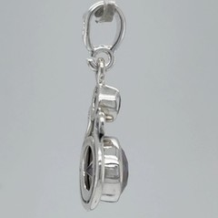 925 Sterling Silver – Rainbow Oval Mystic Topaz Teardrop Pendant / Necklace Drop