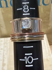 NWT Sundance Catalog Silver Moonstone Spinner “Dancing By The Moon” Ring Size 9