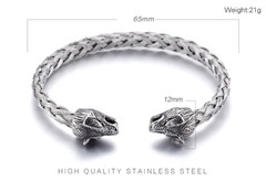Wolves Of Odin Viking Bracelet | Norse Jewelry | Fenrir Wolf | Viking Jewelry