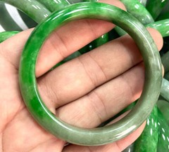 Certified 54-55mm Natural Grade A Burma Jade jadeite Bangle Bracelet AAA