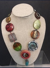 Handmade Multi-Color Necklace 21”