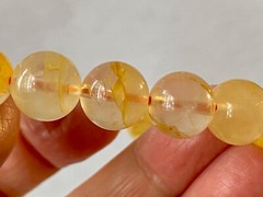 8″ «Golden Ray/Master Healer «~Golden Yellow HEMATOID QUARTZ Bracelet H1386