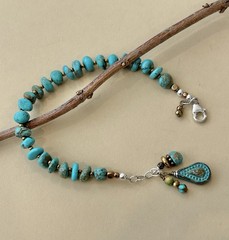 Natural Turquoise Bronze Sterling Silver Bracelet Sundance Treasures Jewelry