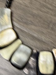 Handcrafted Genuine Buffalo Horn Bib Necklace Statement Jewelry