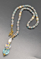 Artisan Style Cultured Pearl Statement Necklace