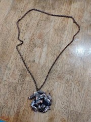 30 inch Copper floral necklace
