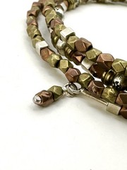 Silpada Retired Sterling Silver, Copper & Brass Wire Wrap Bracelet