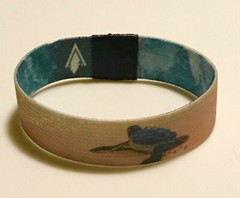 Reversible Save the Sea Turtles Wristband Bracelet