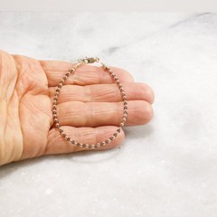 2mm Tiny Scapolite Bracelet – Minimal 14k Gold Filled