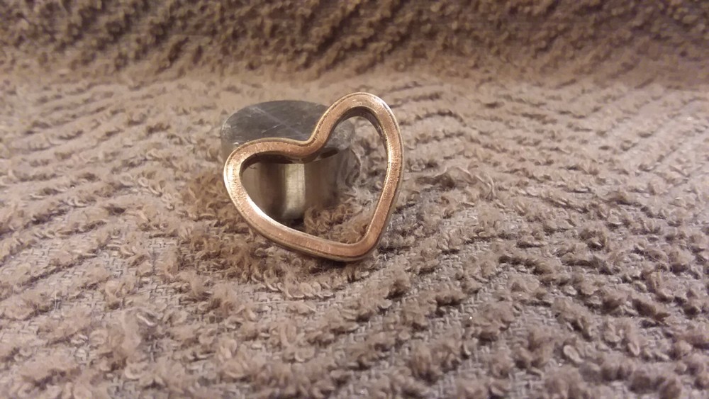 2008 Sacagawea Handcrafted Dollar Coin Heart Pendant