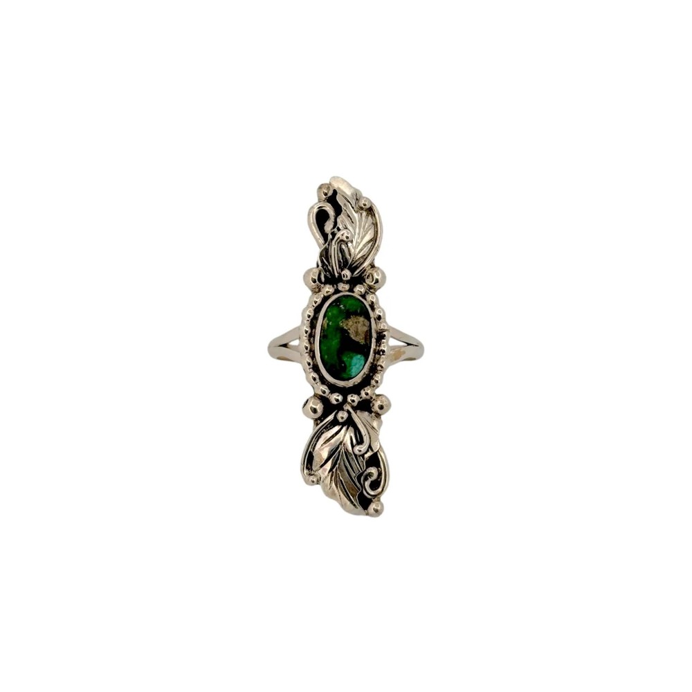 Sheila Becenti, Ring, Sonoran, Sterling Silver, Navajo, 8 1/2