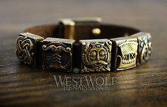 Viking Bronze Bead Bracelet – Ship/Runes/Knot/Odin/God/Dragon/Valknut – S M L XL