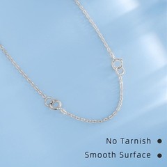 VANBARIS 3 Pcs 925 Sterling Silver Necklace Extender 1 2 3 inch,