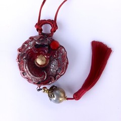 talisman women pendant necklace jewelry ethnic amulet buddhism dragon antique by