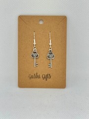 Handmade Woman Dangle Earrings Key Love Charms Gift Black Friday Hypoallergenic
