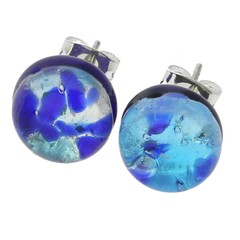 GlassOfVenice Murano Glass Venetian Reflections Round Necklace and Earrings Set